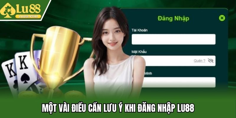 Một vài điều cần lưu ý khi đăng nhập Lu88